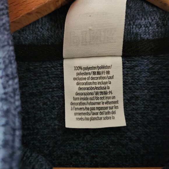 Victoria's Secret PINK Fleece Sweatshirt Heather Blue Pullover Quarter Zip Knit - Picture 4 of 8